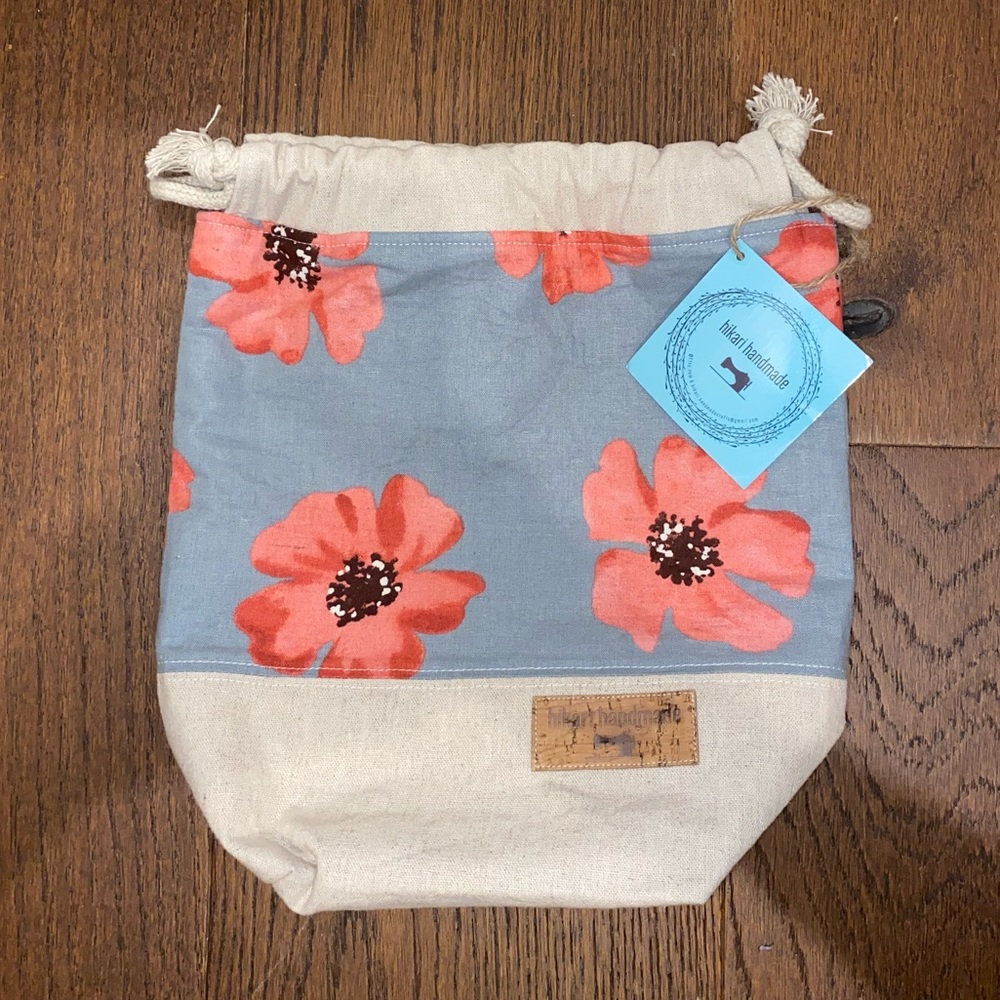 Hikari Handmade Drawstring Knitting Project Bag